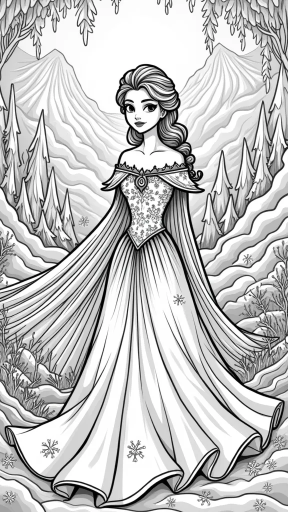 let it go coloring pages